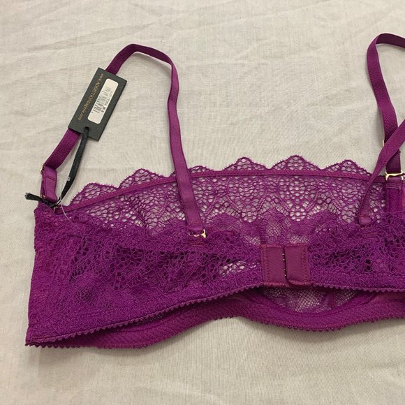 🦚🦚🦚 NWT ADDICTION NOUVELLE WOMENS UNDERWIRE BANDEAU BRA SIZE S 🦚🦚🦚 - Picture 6 of 7